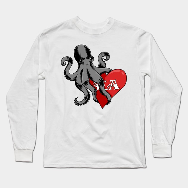 I just love Octopus and Sea. Long Sleeve T-Shirt by W.Pyzel